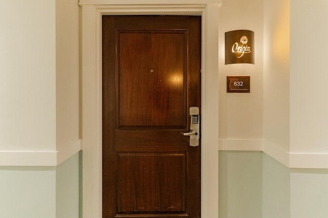 view of exterior entry