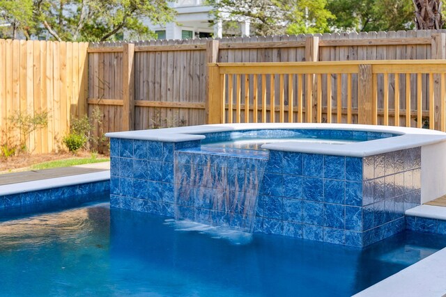 144 Dalton Dr, Santa Rosa Beach, FL 32459 - view of pool with a pool, a jacuzzi, and fence