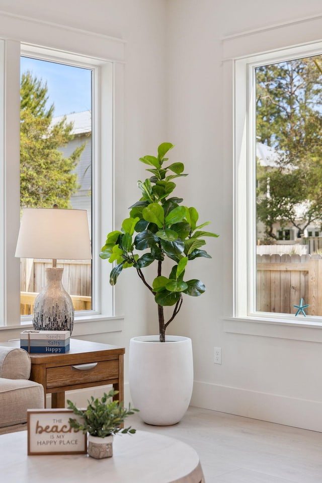 144 Dalton Dr, Santa Rosa Beach, FL 32459 - living area with plenty of natural light and baseboards