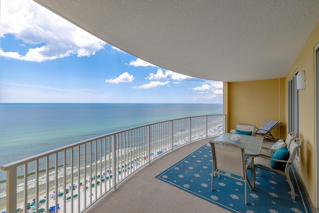 17545 Front Beach Rd Unit 1507, Panama City Beach, FL 32413 - balcony featuring view of water and beach