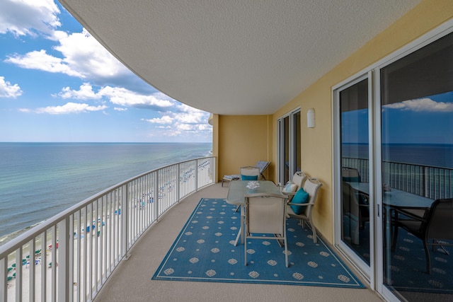 17545 Front Beach Rd Unit 1507, Panama City Beach, FL 32413 - balcony featuring a water view