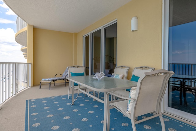 17545 Front Beach Rd Unit 1507, Panama City Beach, FL 32413 - balcony with outdoor dining space
