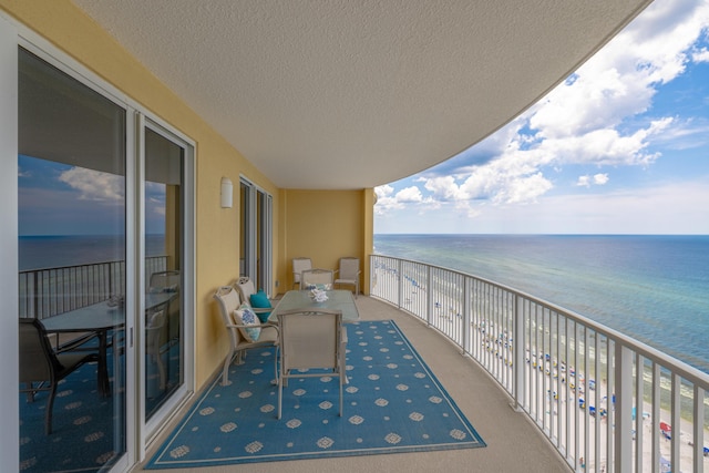17545 Front Beach Rd Unit 1507, Panama City Beach, FL 32413 - balcony with view of water and beach