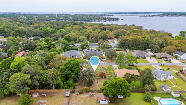 11 Birch Ave, Shalimar, FL 32579 - birds eye view of property with a residential view and a water view