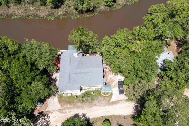 7930 Bunker Rd, Vernon, FL 32462 - view from above of property featuring a nearby body of water and a tree filled landscape