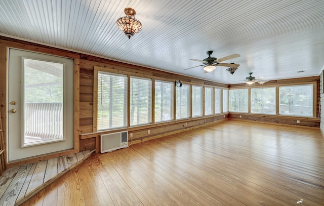 7930 Bunker Rd, Vernon, FL 32462 - unfurnished sunroom with an AC wall unit