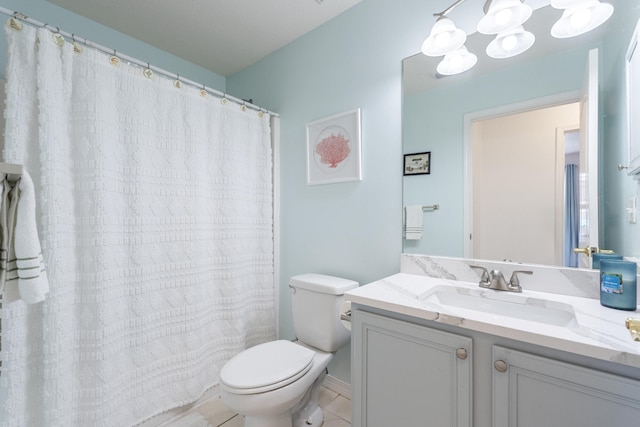 119 Red Bay Ct, Santa Rosa Beach, FL 32459 - bathroom with toilet, tile patterned flooring, and vanity