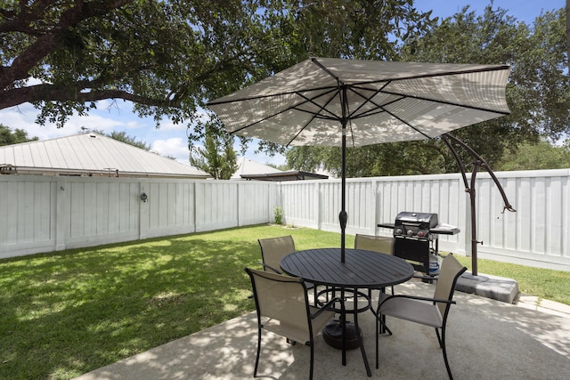 119 Red Bay Ct, Santa Rosa Beach, FL 32459 - view of patio / terrace with outdoor dining space and a grill