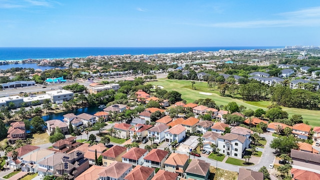 229 Inverrary Dr, Destin, FL 32541 - birds eye view of property featuring a residential view, view of golf course, and a water view