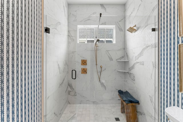 10 Basal St, Inlet Beach, FL 32461 - bathroom with a marble finish shower