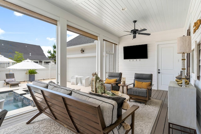 10 Basal St, Inlet Beach, FL 32461 - view of sunroom