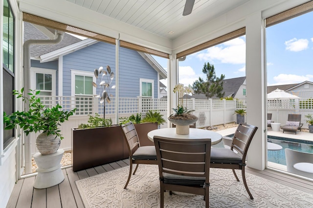 10 Basal St, Inlet Beach, FL 32461 - sunroom / solarium with wood-type flooring