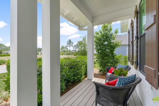 10 Basal St, Inlet Beach, FL 32461 - balcony featuring covered porch