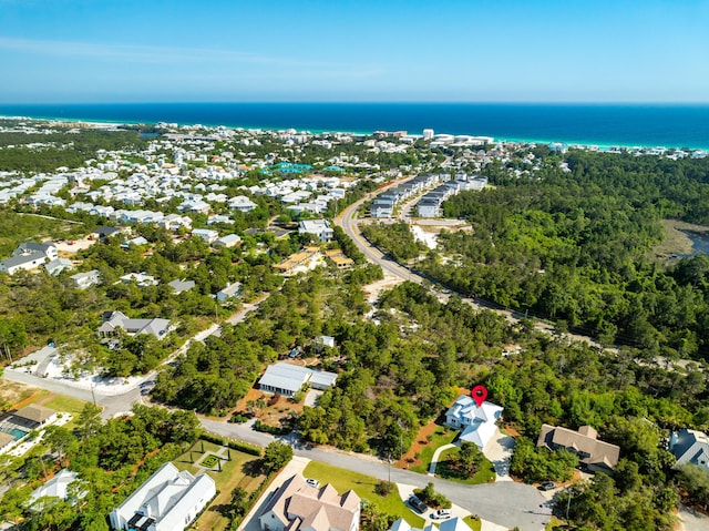 79 Blue Coral Dr W, Santa Rosa Beach, FL 32459 - aerial overview of property's location featuring a nearby body of water and nearby suburban area