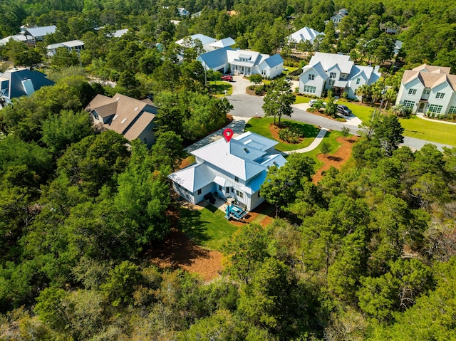 79 Blue Coral Dr W, Santa Rosa Beach, FL 32459 - aerial view of residential area featuring a forest