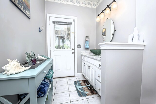 bathroom with vanity