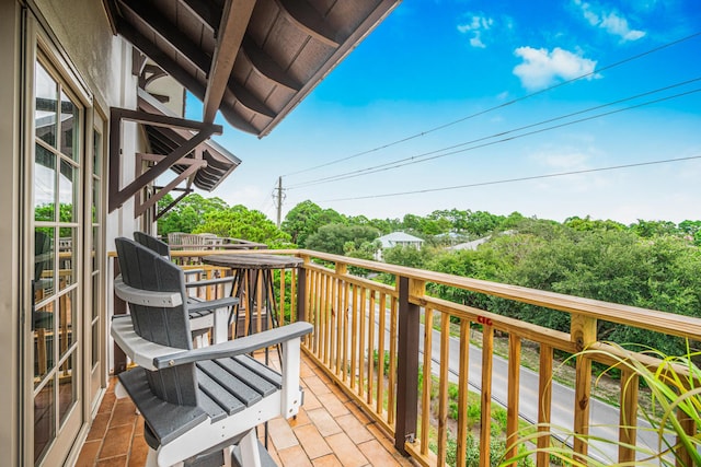 view of balcony