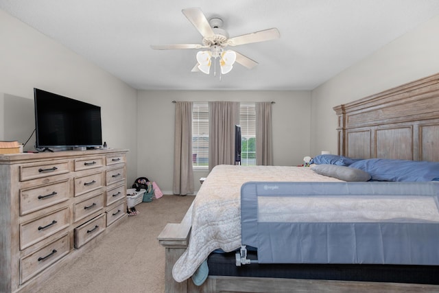 1207 Jefferyscot Dr, Crestview, FL 32536 - bedroom with baseboards, ceiling fan, and carpet floors