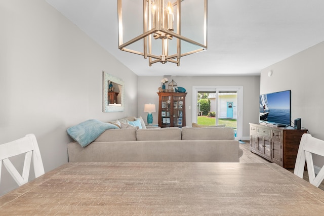51 Cross Creek Rd Unit 15, Miramar Beach, FL 32550 - living area featuring a notable chandelier
