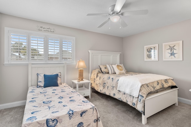51 Cross Creek Rd Unit 15, Miramar Beach, FL 32550 - carpeted bedroom with ceiling fan and baseboards