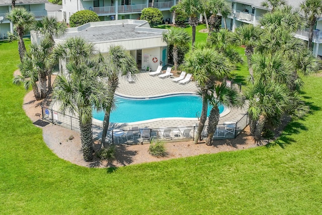 51 Cross Creek Rd Unit 15, Miramar Beach, FL 32550 - pool featuring a lawn and a patio