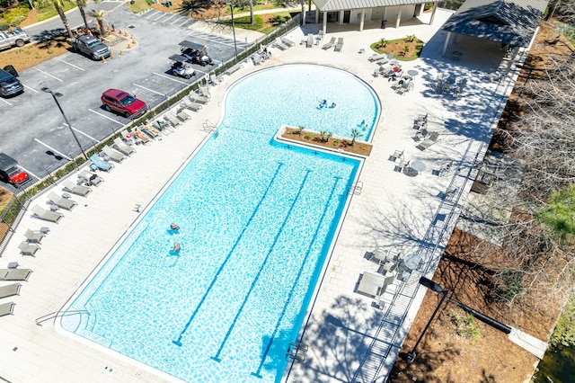 birds eye view of property