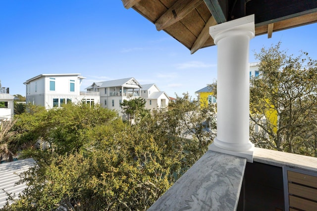 exterior space with a residential view