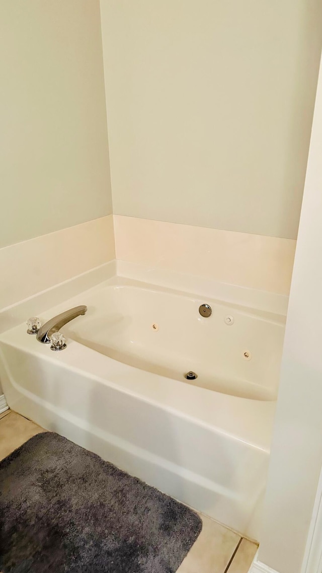 bathroom with a jetted tub