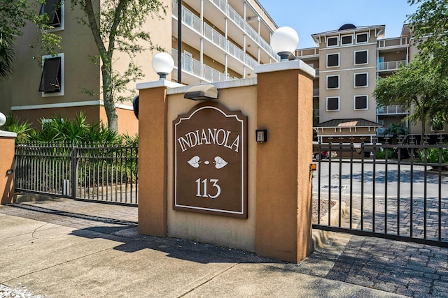 113 SE Brooks St Unit 201, Fort Walton Beach, FL 32548 - community / neighborhood sign with a gate and fence