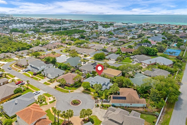 597 Avalon Blvd, Miramar Beach, FL 32550 - birds eye view of property featuring a water view and a residential view