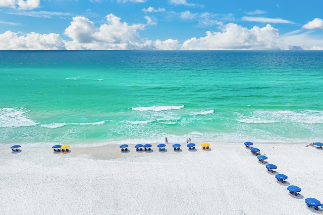 597 Avalon Blvd, Miramar Beach, FL 32550 - aerial view featuring a water view and a view of the beach