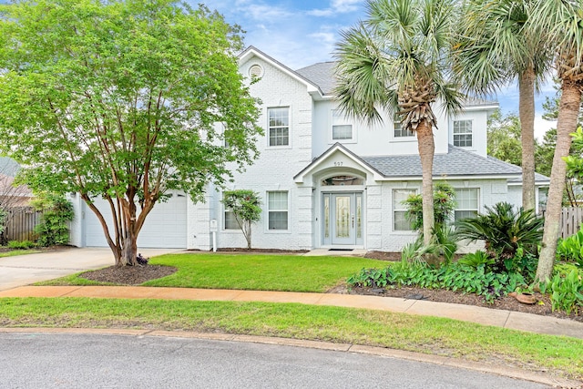 597 Avalon Blvd, Miramar Beach, FL 32550 - view of front of house featuring concrete driveway, fence, and roof with shingles