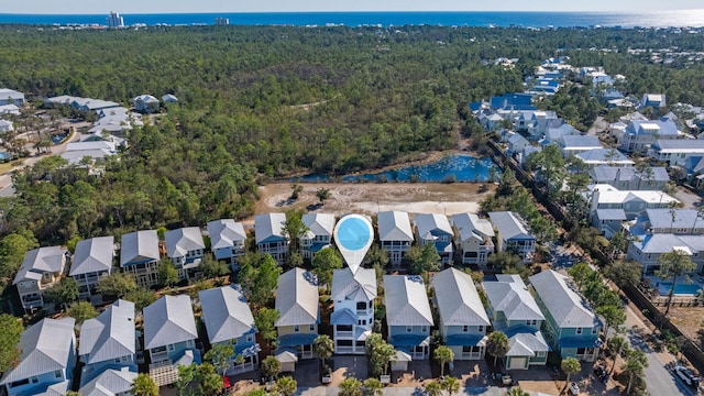 50 Cinnamon Fern Ln, Santa Rosa Beach, FL 32459 - bird's eye view with a water view, a forest view, and a residential view