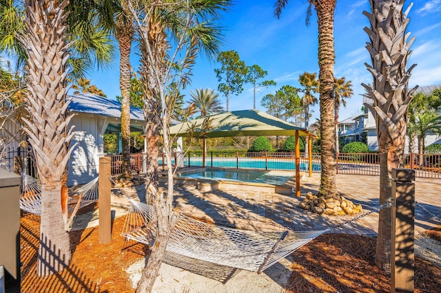 50 Cinnamon Fern Ln, Santa Rosa Beach, FL 32459 - view of swimming pool with fence and a fenced in pool