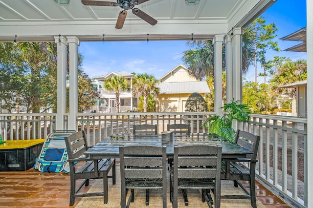 50 Cinnamon Fern Ln, Santa Rosa Beach, FL 32459 - sunroom / solarium featuring a wealth of natural light