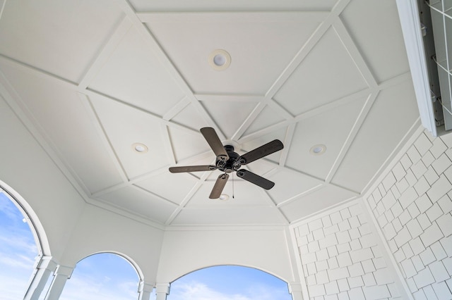 50 Cinnamon Fern Ln, Santa Rosa Beach, FL 32459 - details with recessed lighting, crown molding, and ceiling fan