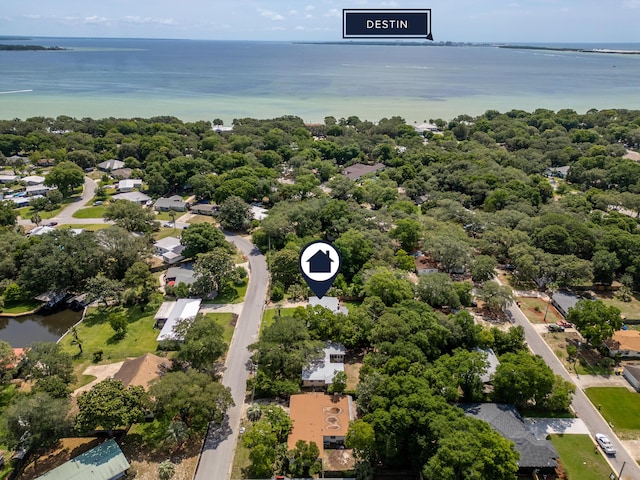 361 NE Gardner Dr, Fort Walton Beach, FL 32548 - aerial perspective of suburban area featuring a large body of water
