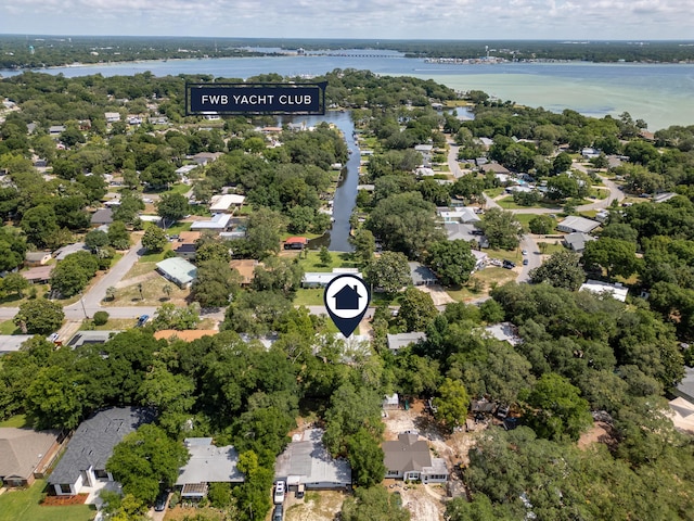 361 NE Gardner Dr, Fort Walton Beach, FL 32548 - aerial view of residential area featuring a nearby body of water