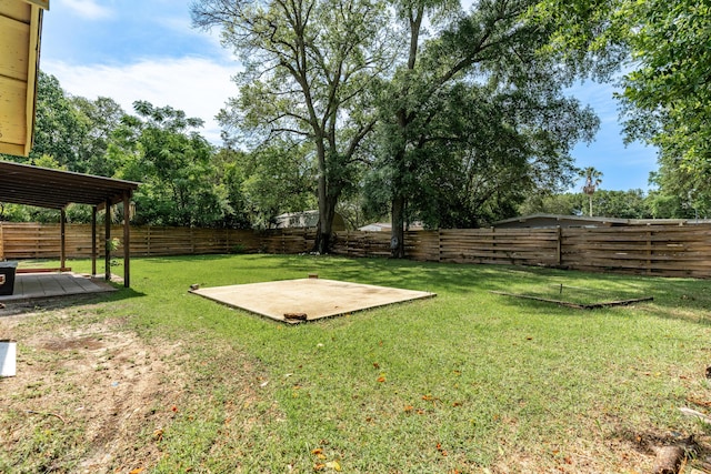 361 NE Gardner Dr, Fort Walton Beach, FL 32548 - view of yard with a patio area and a deck