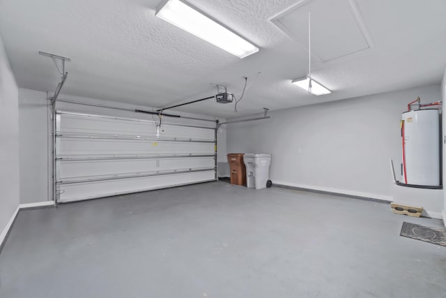 2690 Hartman Ct, Navarre, FL 32566 - garage with water heater, baseboards, and a garage door opener