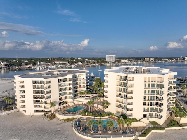100 Gulf Shore Dr Unit 202, Destin, FL 32541 - drone / aerial view with a water view