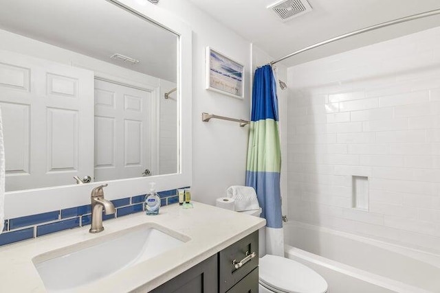 1751 Scenic Highway 98 Unit 906, Destin, FL 32541 - full bath with vanity, shower / bath combination with curtain, toilet, and visible vents