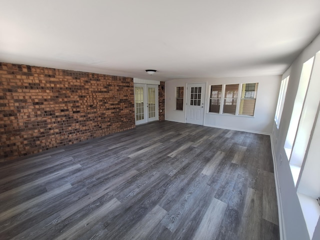 interior space featuring french doors