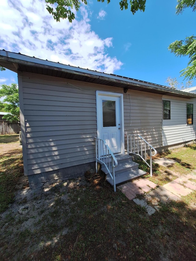 view of back of property