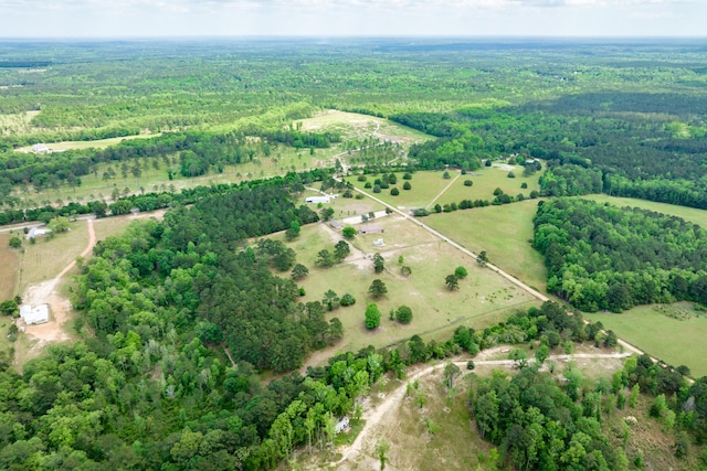 126 Tall Oaks Rd, Defuniak Springs, FL 32435 - bird's eye view featuring a forest view and a rural view