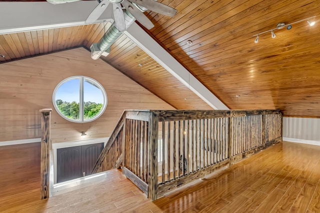 126 Tall Oaks Rd, Defuniak Springs, FL 32435 - bonus room with wooden ceiling, wood walls, wood finished floors, and lofted ceiling