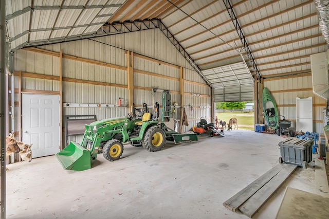 126 Tall Oaks Rd, Defuniak Springs, FL 32435 - garage with metal wall