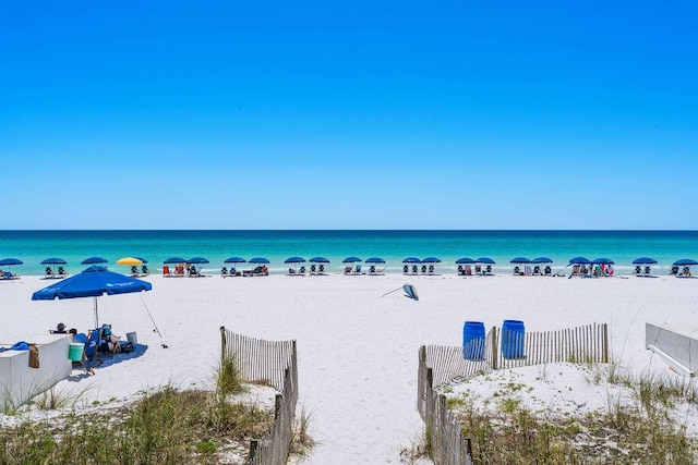 water view featuring local beach
