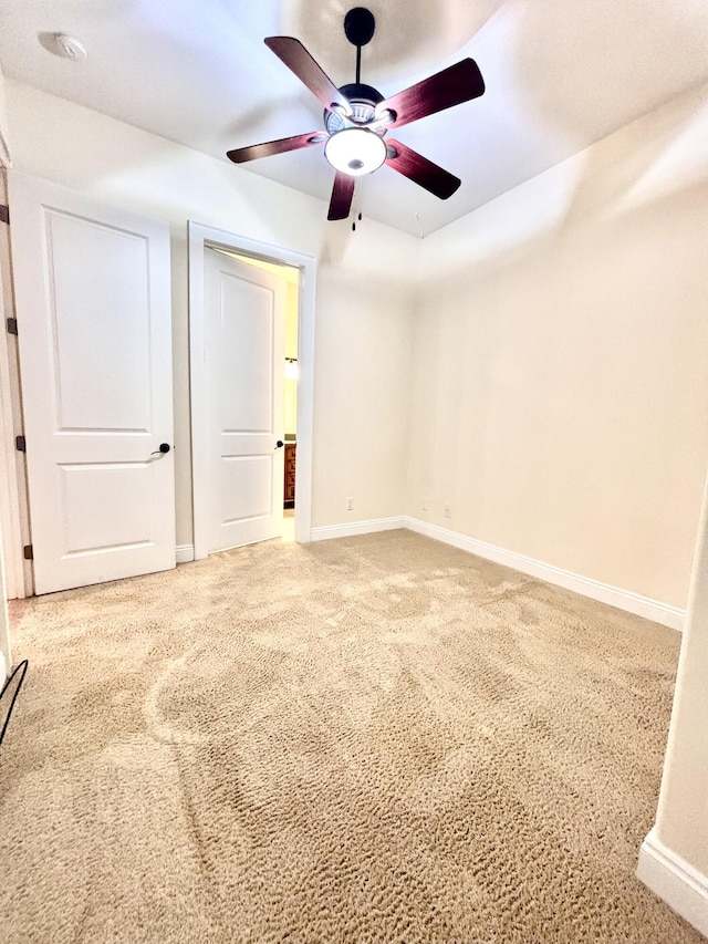 134 Rivercrest Cir, Santa Rosa Beach, FL 32459 - unfurnished bedroom with baseboards, carpet flooring, and ceiling fan