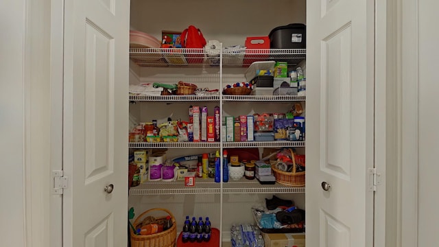view of pantry